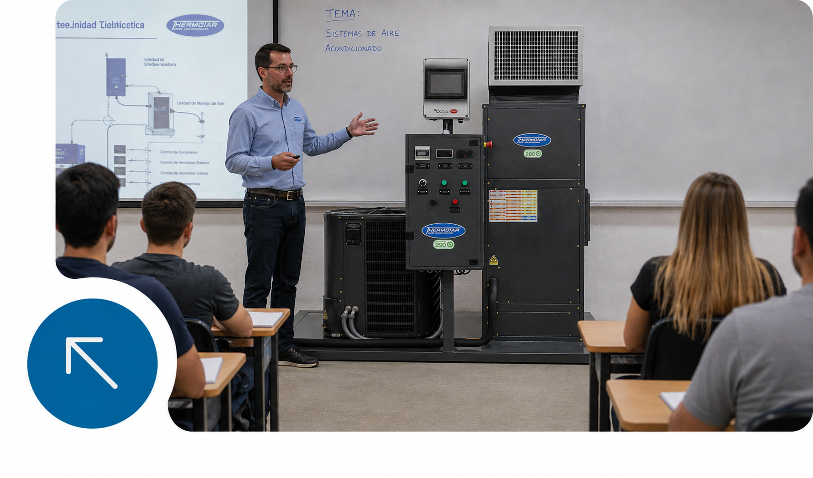 Equipo Didactico de Aire Acondicionado con Refrigerante R290