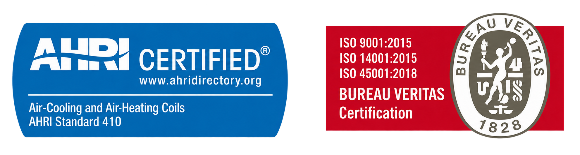 THERMOTAR AHRI STANDARD 410 E ISO 9001, ISO 14001, ISO 45001